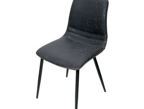 Καρέκλα XEL104K2 D.Grey 46x58x71cm Espiel Σετ 2τμχ