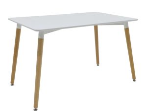 Τραπέζι Natali pakoworld επιφάνεια MDF λευκό 120x80x75εκ – PAKO WORLD – 127-000079