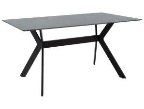 Τραπέζι Olivet pakoworld sintered stone μαύρο μαρμάρου-μαύρο 150x90x75εκ – PAKO WORLD – 029-000141